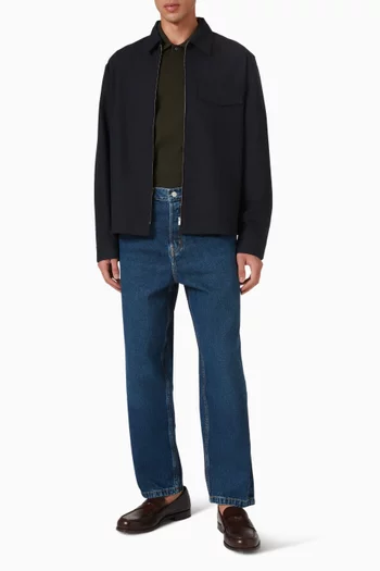 بنطال جينز دوم دينم بقصة ساق مستقيمة