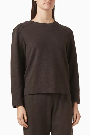 Round-neck T-shirt in Cotton-knit