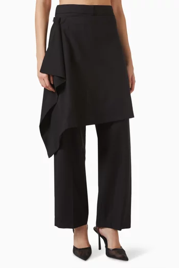 بنطال صوف بنمط تنورة