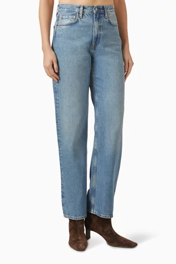 بنطال جينز ربريس دينم بقصة ساق مستقيمة