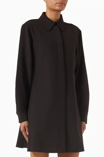 فستان قصير بنمط قميص