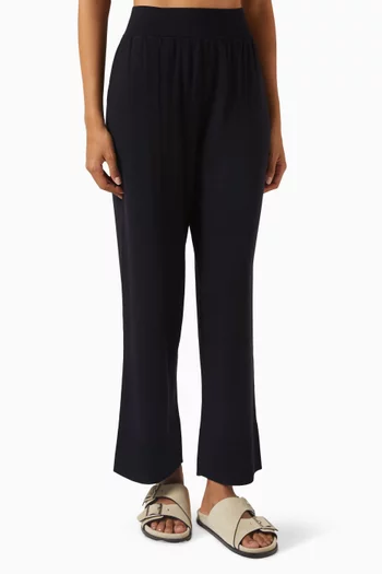 Barrel-leg Pants in Wool