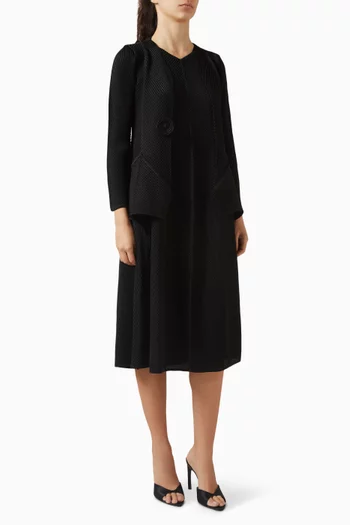 طقم جاكيت وفستان كارا متوسط الطول