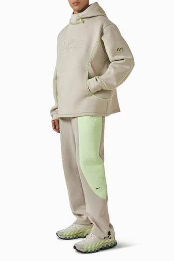 كنزة بغطاء رأس قماش شبكي بملمس بارز من مجموعة بروجكت فروج