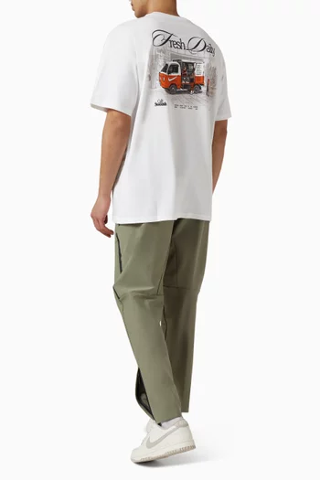 تي شيرت بطبعة قطن