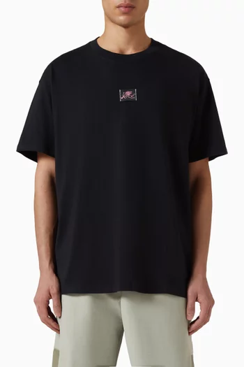 تي شيرت بطبعة قطن