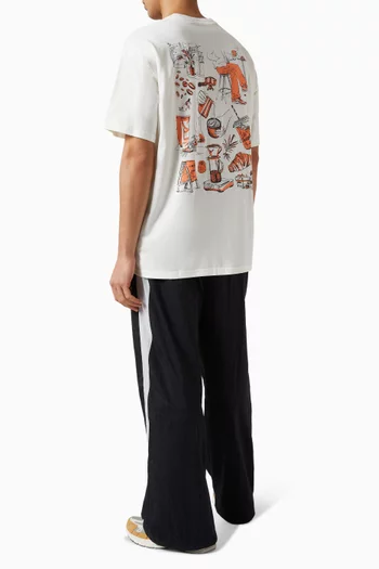 تي شيرت بطبعة قطن