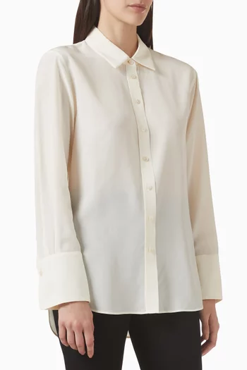 Joe Button-up Blouse in Silk
