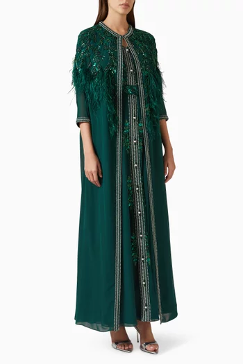 2-piece Embellished Kaftan Set