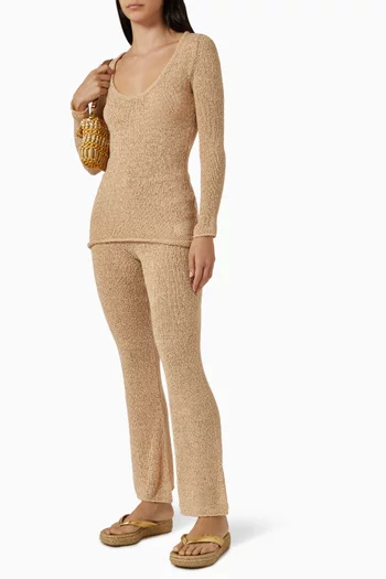 بنطال سيسيليا منسوج