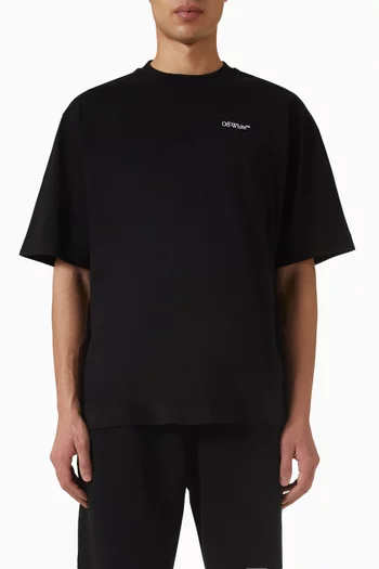 Scribble Diag Skate T-shirt in Cotton