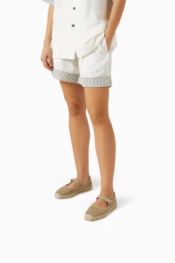 حذاء إسبادريل بادوا بكعب مسطح قنب