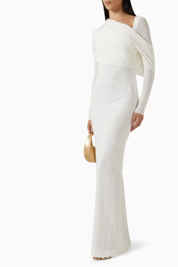 Asymmetric Shawl Dress