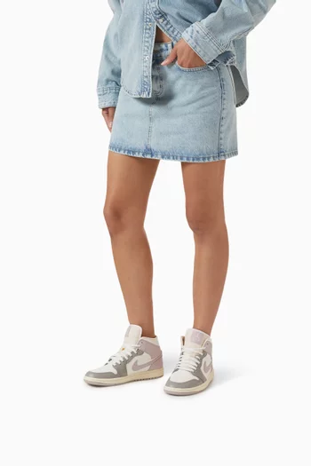 Air Jordan 1 Mid Sneakers in Leather