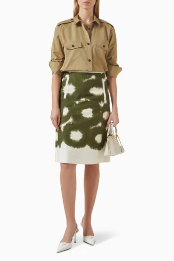 Point-collar Shirt in Cotton