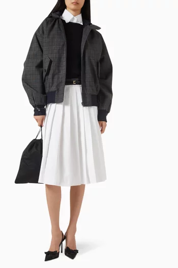 جاكيت بنقشة مربعات برينس أوف ويلز مزيج صوف