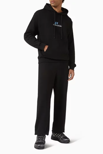 Embroidered Hoodie in Cotton