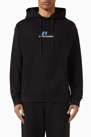 Embroidered Hoodie in Cotton