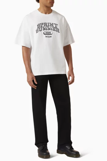 Printed T-shirt in Cotton Jersey