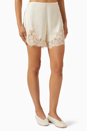 Fern Shorts in Satin