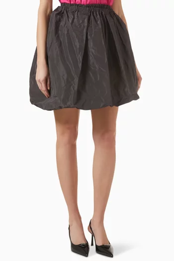 Gathered Skirt in Technical Taffeta