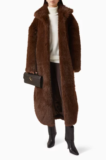 Ravello Robe Coat in Faux Fur