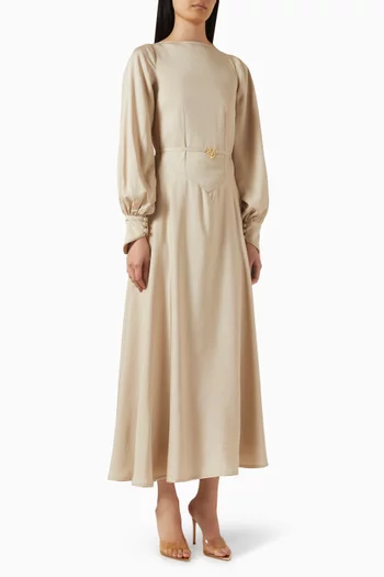 Aalya Kaftan in Tencel Twill