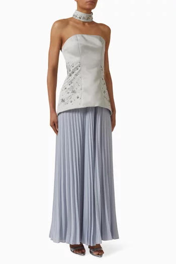 Serena Embellished Choker Dress