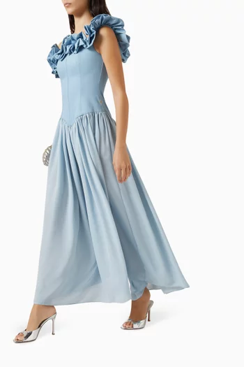 فستان افيلينا بأكتاف مكشوفة