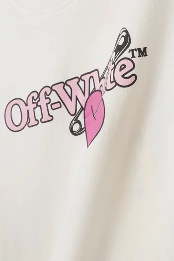 Bookish Pop Heart T-shirt in Cotton