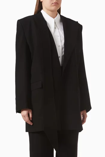 Oversized Blazer in Crepe