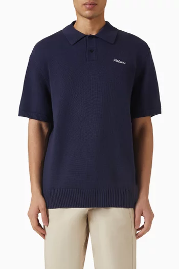 Knit Polo Shirt in Cotton
