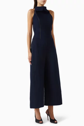 Sleeveless Jumpsuit in Denim