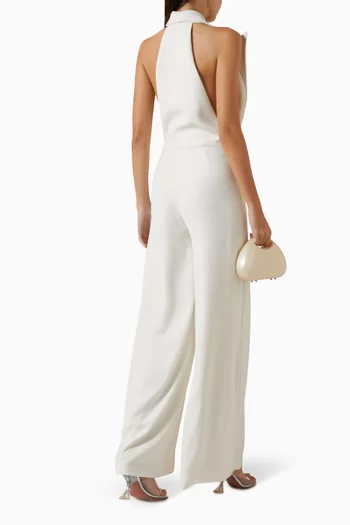Wide-leg Jumpsuit in Crepe