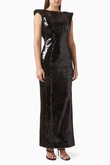 Sequinned Maxi Dress