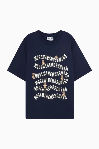 Curvy Graphic-print T-shirt in Cotton