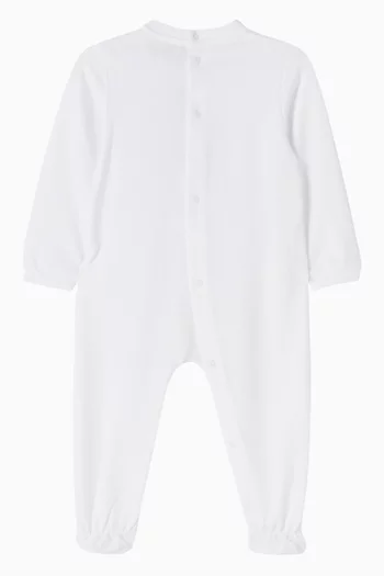 بيجاما قطعة واحدة بطبعة دب قطن جيرسيه