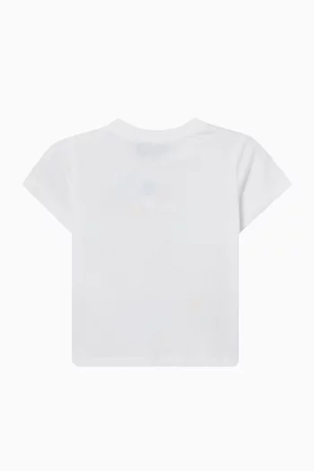Bubble & Teddy-print T-shirt in Cotton