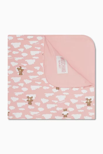 بطانية قطن بطبعة دب