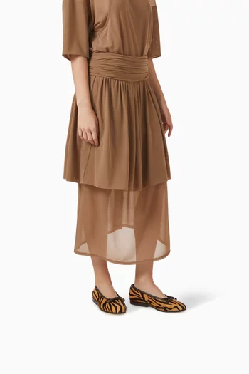 Noelle Ballerina Flats in Pony hair