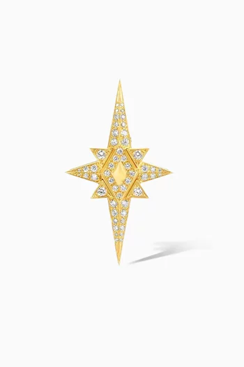 Mono Azel Diamond Single Earring in 18kt Gold