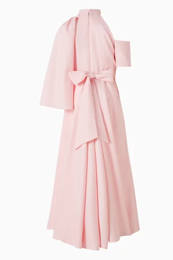 Belted Flared Maxi Dress