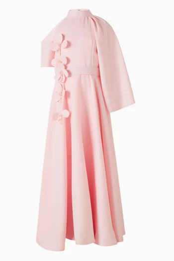 Belted Flared Maxi Dress