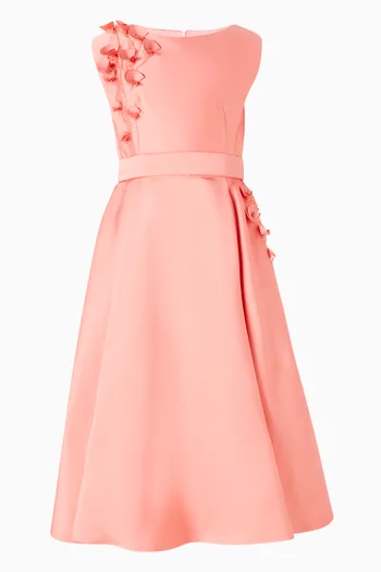 Floral Applique Maxi Gown