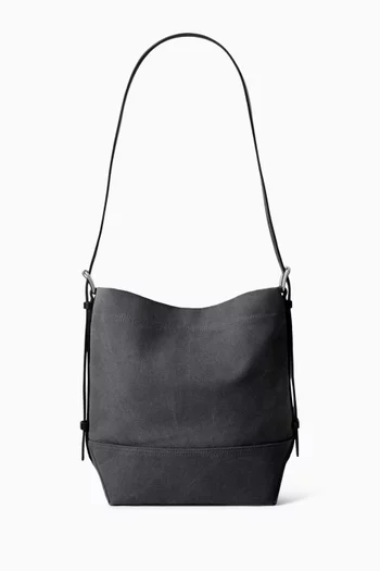Belted Tote Bag in Canvas