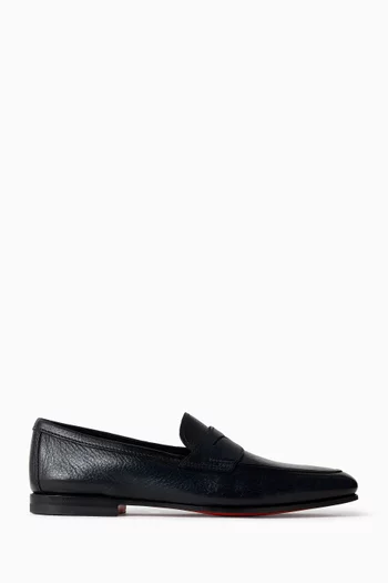 Carlos Penny Loafers in Leather