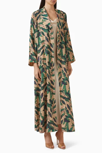 Printed Abaya in Chiffon
