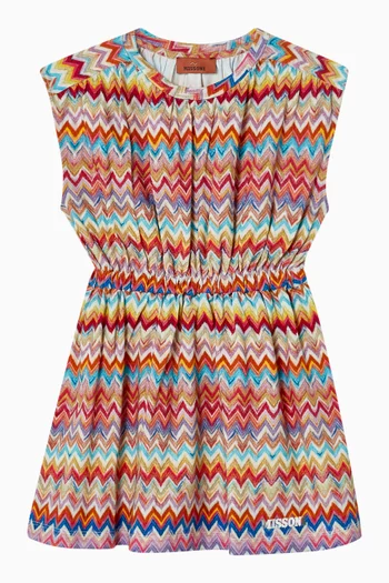 Zig-zag Print Dress