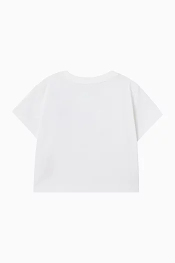 Crop T-shirt in Cotton