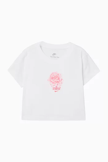 Crop T-shirt in Cotton
